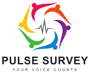 Pulse survey logo: your voice counts